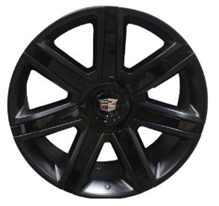 22" Inch Rims Cadillac Rims Fits Escalade ESV EXT Wheels. Satin Black&nbsp;with Gloss Black&nbsp;Inserts for All Cadillac Escalade ESV EXT Models&nbsp; Cadillac Escalade&nbsp;