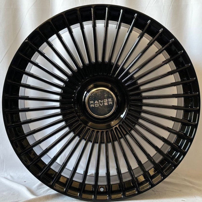 24" Inch Range Rover Rims SV SE HSE Sport Wheels Gloss Black Custom Wheels
