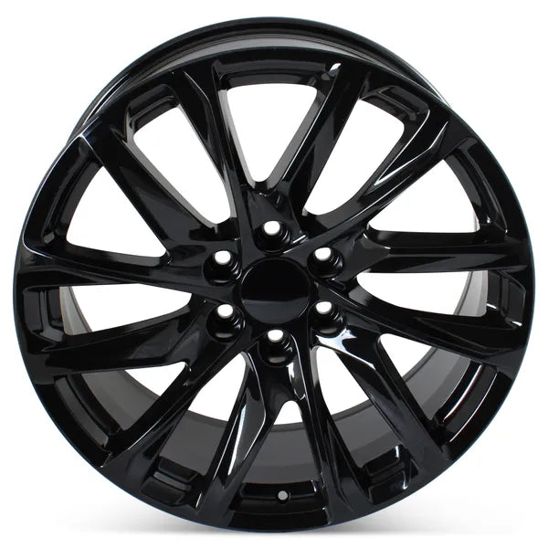 24 INCH RIMS ESCALADE SUV & ESV PLATINUM BLACK SIERRA TAHOE YUKON BLAC ...