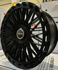 24 Inch Rims fit Range Rover Sport / Full Size HSE SVR Style  Satin Black Wheels