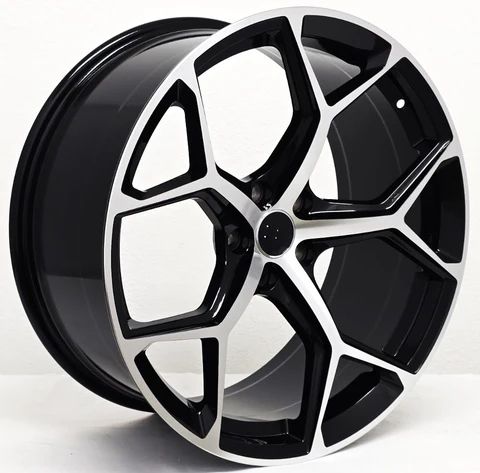 19 Inch Audi Rims A4 A5 A6 A7 A8 S4 S5 S6 S7 S8 RS5 RS6 RS4 Q3 Q5 Black Machined Wheels