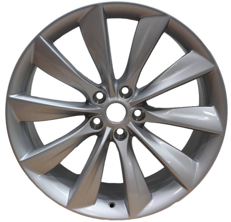 21X8.5 Rims Fit Tesla Model S Model Y Gloss Silver Wheels