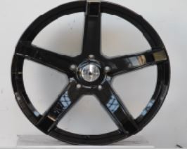 22 INCH RIMS HEMI SRT DODGE RAM MACHINED BLACK WHEELS