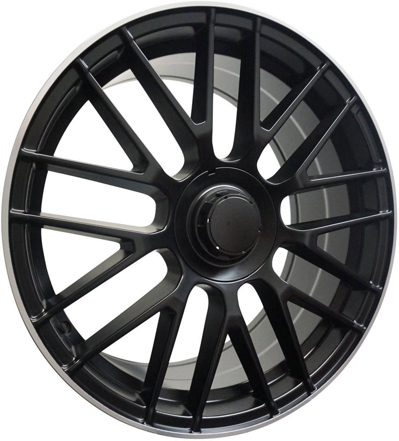 19" Mercedes E CLASS S CLASS S600 S500 S550 S63 S400 S450 S350 CL S Class Staggered Black/ MACHINED OUTLINE&nbsp;