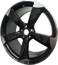 20 Inch Audi Rims A5 A6 A7 A8 S6 S7 S8 Q3 Q5 Black Machined Tips Wheels