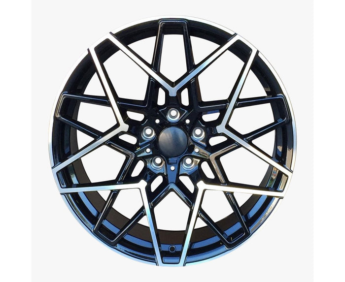 20 Inch Rims M8 Style Fit BMW 3 4 5 6 Series M Sport Staggered Black Machined  Wheels