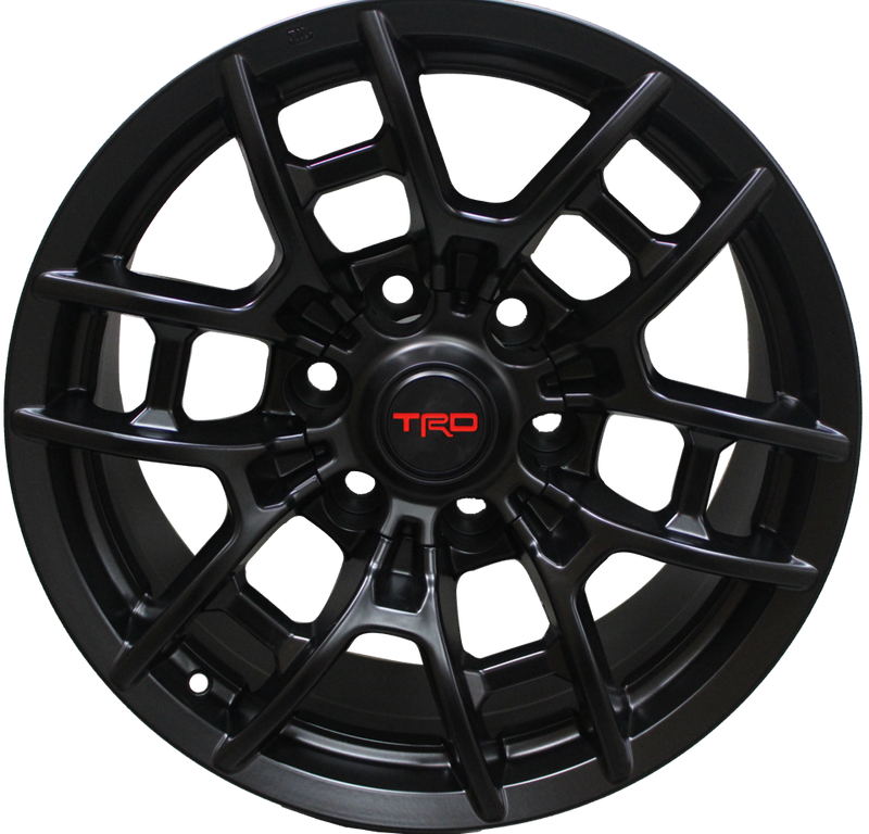 22” inch Toyota TRD 4Runner FJ Cruiser Tacoma Pre Runner TRD Rims Features Set of 4 wheels Matte Black