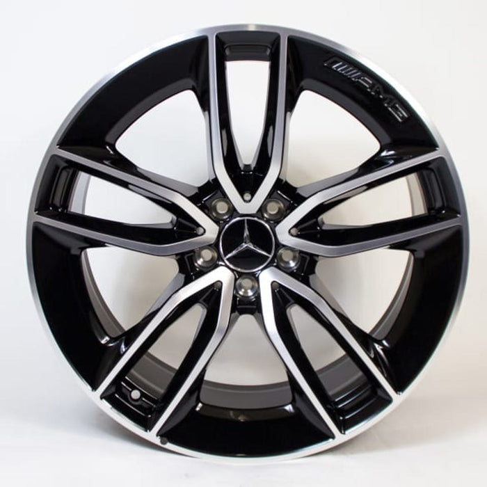 20" Mercedes&nbsp;S600 S500 S550 S63 S400 S450 S350 S Class E Class E53 Staggered Black Machined Wheels