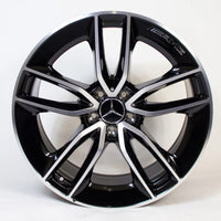 20" Mercedes&nbsp;S600 S500 S550 S63 S400 S450 S350 S Class E Class E53 Staggered Black Machined Wheels