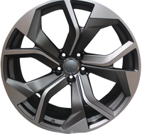 22 Inch Audi Rims A5 A6 A7 A8 S5 S6 S7 S8 RS5 RS6 RS7 Q5 Q7 SQ5 SQ7 Black Machined Face Wheels