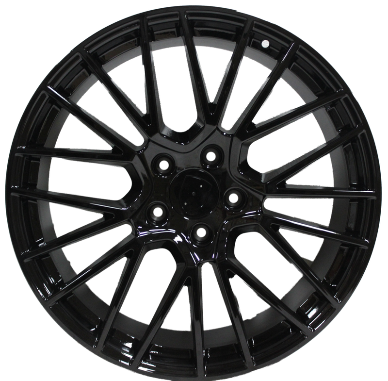 22 Inch Rims Fits Porsche Cayenne Turbo S GTS Base Staggered Spyder Mesh Wheels