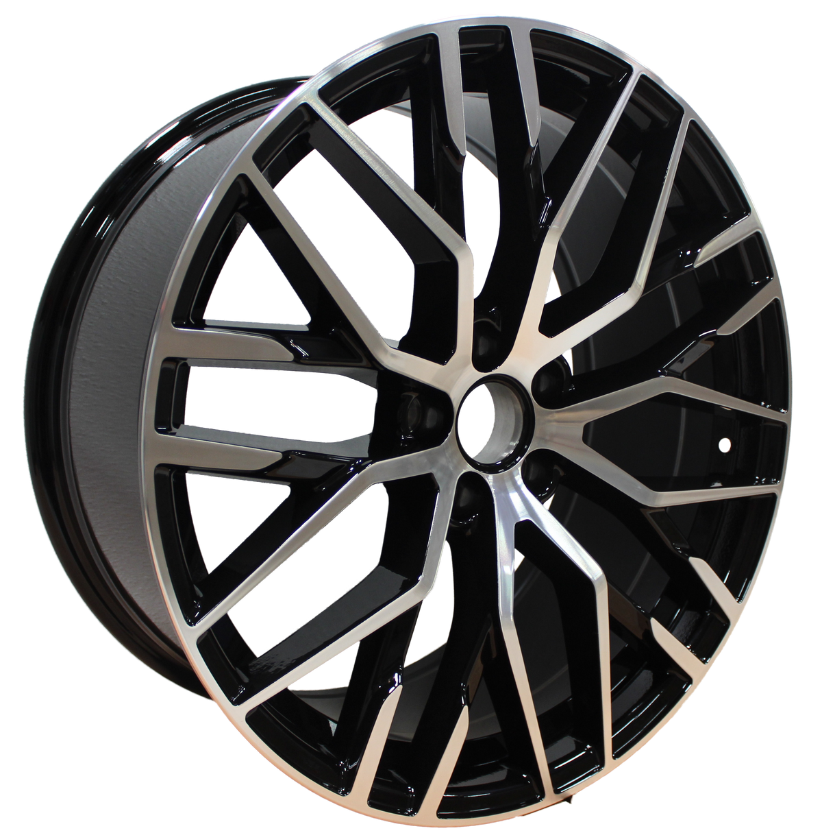 19 Inch Rims Audi S Line R8 Style A4 S4 A5 S5 A6 S6 A7 S7 Q3 Q5 SQ5 Mesh Machined Black Wheels
