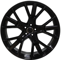 22 INCH WHEELS AUDI Q5 Q7 Q8 S6 S7 S8 A6 A7 A8 S LINE GLOSS BLACK RIMS