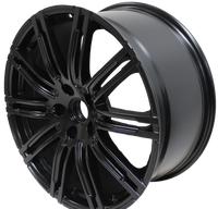 22 Inch Rims Fits Porsche Cayenne Turbo S GTS Base Satin Black Wheels