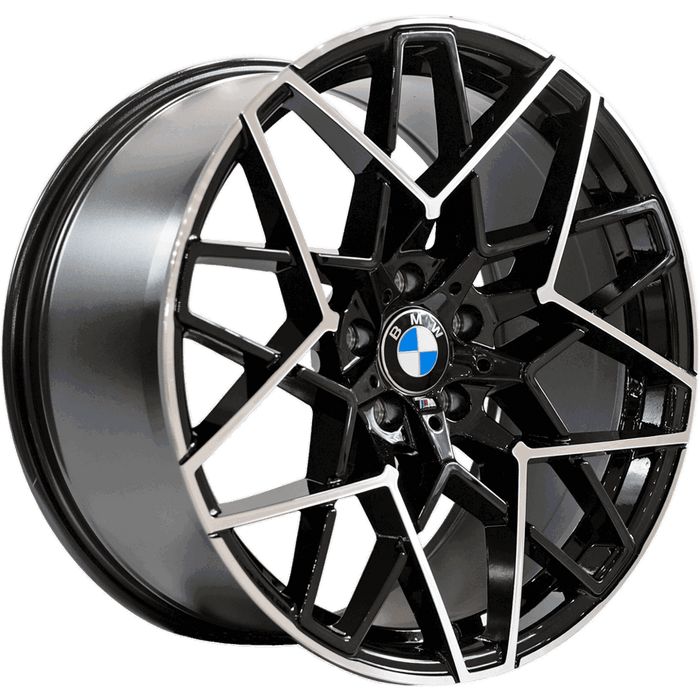 20 Inch Rims M8 Style Fit BMW 3 4 5 6 Series M Sport Staggered Black Machined  Wheels