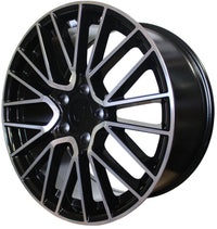20 Inch Rims Fits Porsche Cayenne Turbo S GTS Base Black Machined Spyder Mesh Wheels