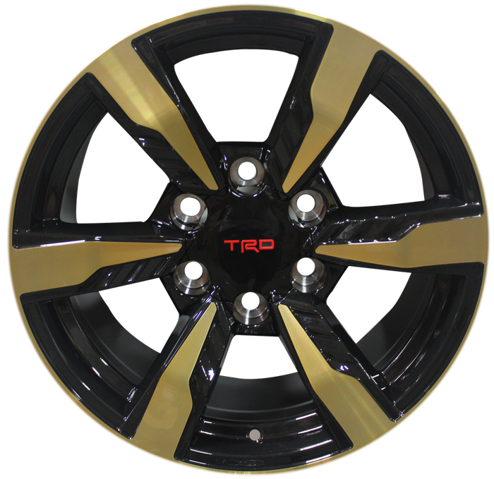 20” inch Toyota TRD 4Runner FJ Cruiser Tacoma Pre Runner TRD Rims in a Rare Gold finish with Black inlays