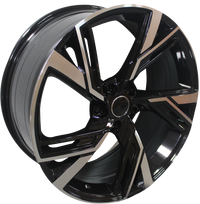 19 Inch Audi RS Style Rims Black Machined Wheels
