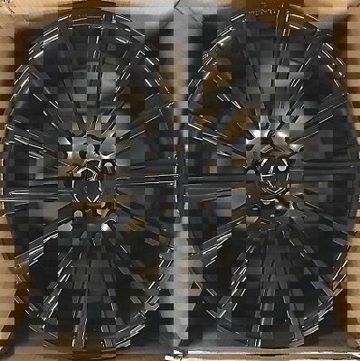 20 Inch Staggered Rims Fit Mercedes S580 S560 S65 S63 S550 S500 Gloss Black Wheels