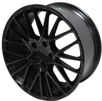 21 Inch Rims Fits Porsche Cayenne Turbo S GTS Base Black Mesh Spyder Wheels