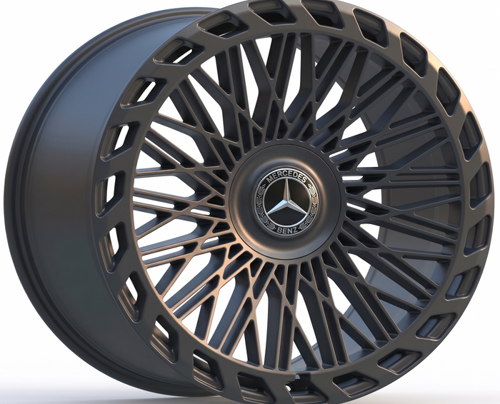 22 Inch Rims Fit Mercedes S580 S560 S600 S500 S550 S63 S400 S450 S350 CL S Class Satin Black Wheels