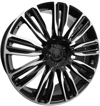 22 Inch Rims Range Rover Autobiography Sport LR3 LR4 & HSE Wheels Black Machined Face