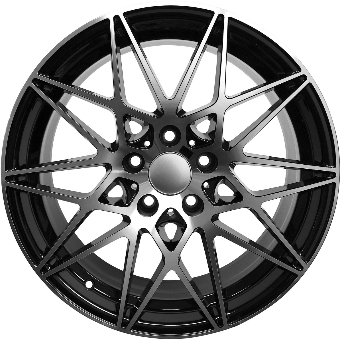 20 Inch BMW M3 Style 4 Series Rims 5 Series 6 Series 528 535 545 550 645 640 650 Black Machined Wheels