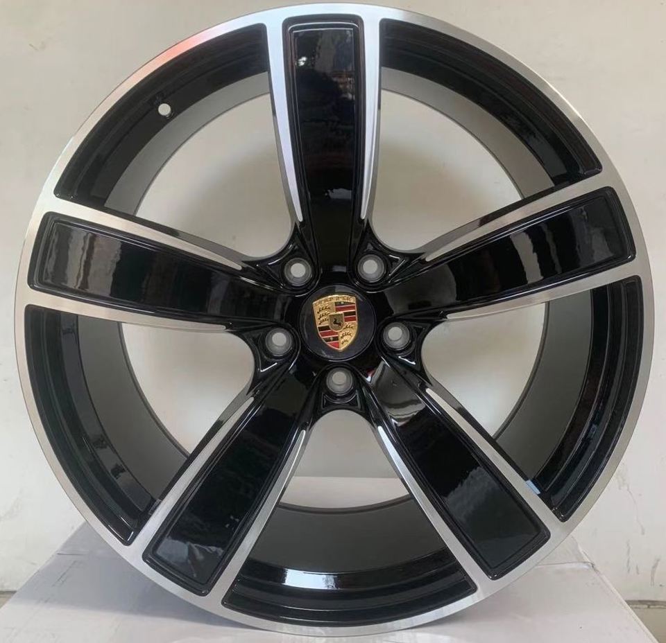 22 Inch Staggered Rims Fits Porsche Cayenne Base S GTS Turbo Wheels