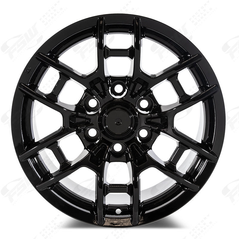 18 Inch Toyota TRD PRO Style Rims Fits 4Runner FJ Cruiser Tacoma Style Gloss Black Wheels