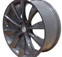 21x8.5 Tesla Model S Model X Gloss Gunmetal Twist Spoke Style Wheels