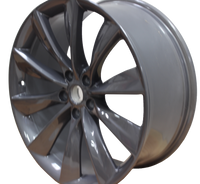 21x8.5 Tesla Model S Model X Gloss Gunmetal Twist Spoke Style Wheels
