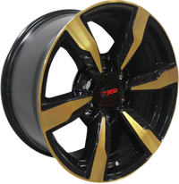 20” inch Toyota TRD 4Runner FJ Cruiser Tacoma Pre Runner TRD Rims in a Rare Gold finish with Black inlays