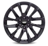 24 INCH RIMS ESCALADE SUV & ESV PLATINUM BLACK SIERRA TAHOE YUKON BLACK WHEELS