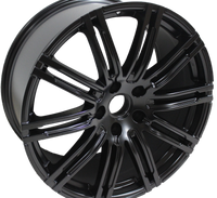 22 Inch Rims Fits Porsche Cayenne Turbo S GTS Base Satin Black Wheels