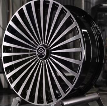 24 Inch Mercedes G Wagon G550 Rims G Class G65 G63 G55 G500 Custom Wheels Black Machined Face