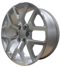 24 Inch GMC/Chevy Tahoe Sierra Denali Wheels Silverado Suburban Yukon 2018 Silver Machined Rims