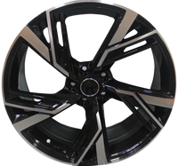 21 Inch Audi RS Style A5 A6 A7 A8 S5 S6 S7 S8 Q5 Q7 Q8 SQ5 SQ7 SQ8 Rims Black Machined Face  Wheels