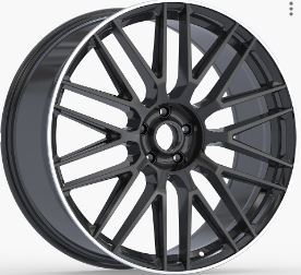22 Inch Mercedes GLE ML GL GLS Staggered Rims Machined Black Mercedes Wheels