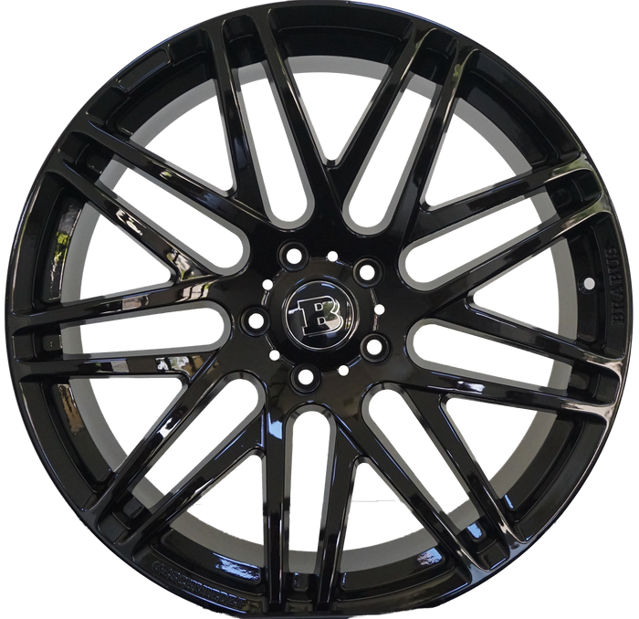 22" Inch Mercedes G Wagon G550 Rims G Class G65 G63 G55 G500 Brabus Style Gloss Black Wheels