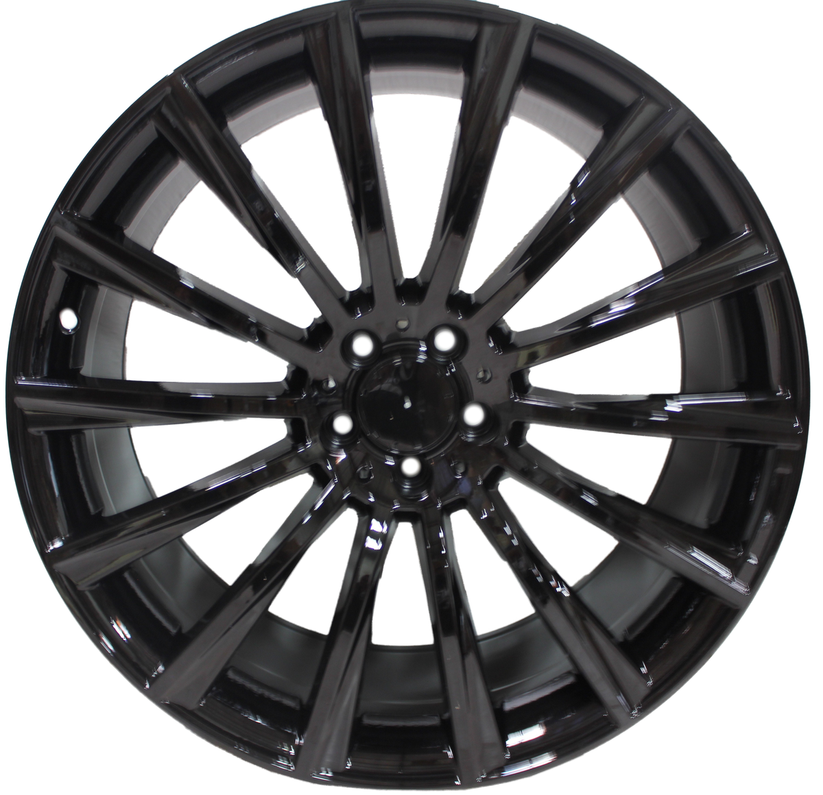 20 Inch Staggered Rims Fit Mercedes S Class CL Gloss Black Wheels
