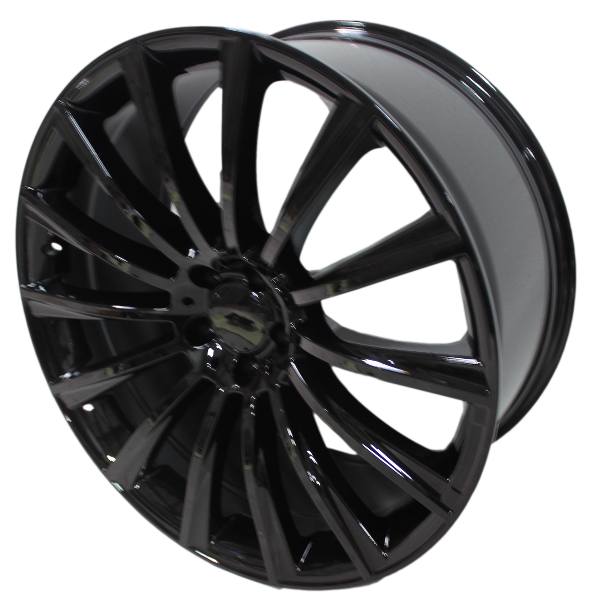 20 Inch Staggered Rims Fit Mercedes S Class CL Gloss Black Wheels
