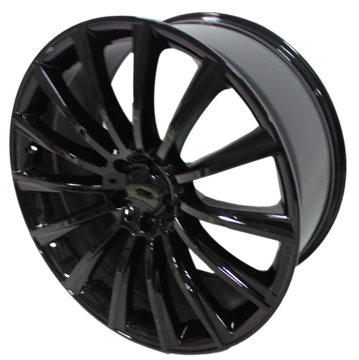 20 Inch Staggered Rims Fit Mercedes S Class CL Gloss Black Wheels