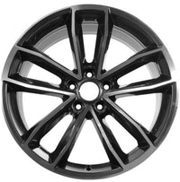 19" Inch Staggered Flow Form Maybach Style Black Machined Rims