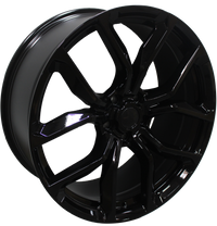 22 Inch Rims Range Rover Sport SVR Style Gloss Black Wheels