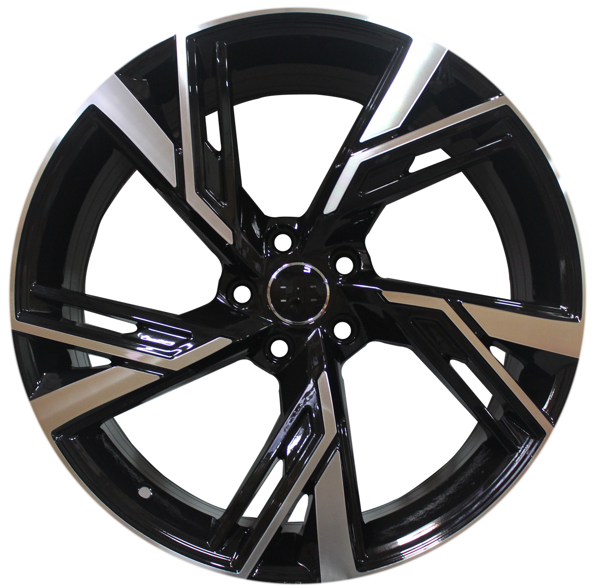 19 Inch Audi RS Style Rims Black Machined Wheels
