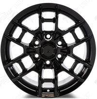 20 Inch Toyota TRD PRO Style Rims Fits 4Runner FJ Cruiser Tacoma Style Gloss Black Wheels