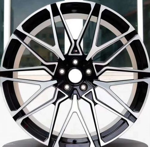 19 Inch Wheels ft. BMW M3 Style 4 Series Rims 5 Series 6 Series 528 535 545 550 645 640 650 Black Machined Face