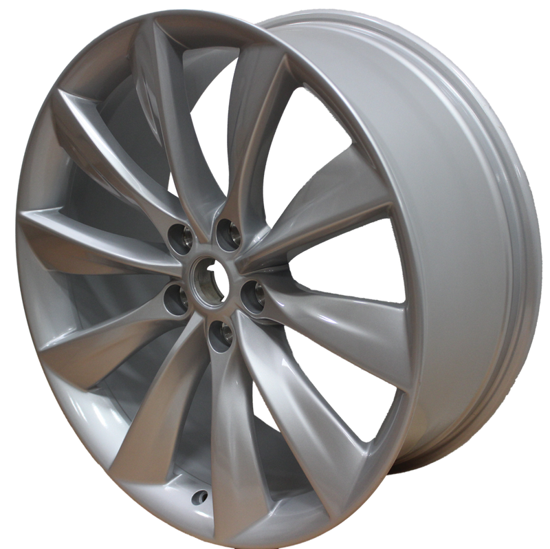 21X8.5 Rims Fit Tesla Model S Model Y Gloss Silver Wheels