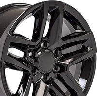 22 INCH GMC/CHEVY RIMS SIERRA DENALI YUKON TAHOE SUBURBAN ESCALADE LTZ BLACK TRAIL BOSS WHEELS