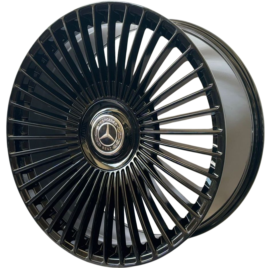 24" Rims Fit Mercedes G Wagon G550 G65 G63 G55 G500 Custom Gloss Black Wheels